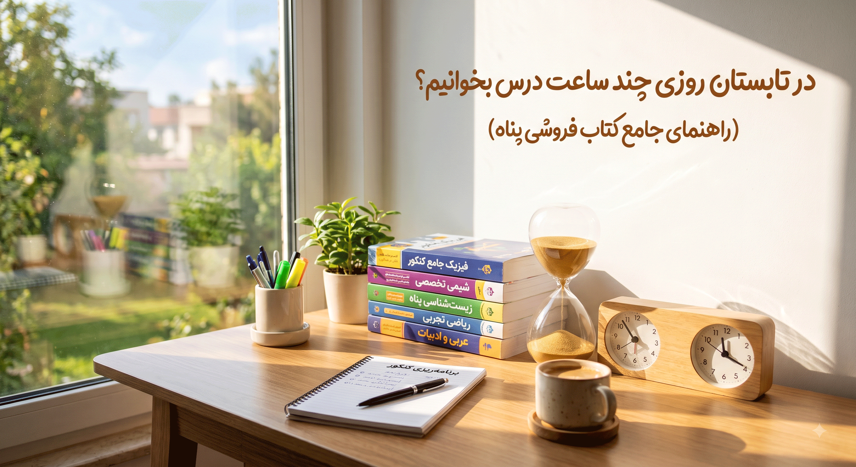 ساعت مطالعه مناسب برای دانش آموزان و کنکوری ها در تابستان